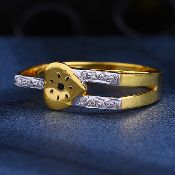 22CT Gold CZ Hallmark Delicate Women's  Ring LR242