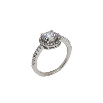 Diamond Proposal Ring In 925 Sterling Silver MGA -...