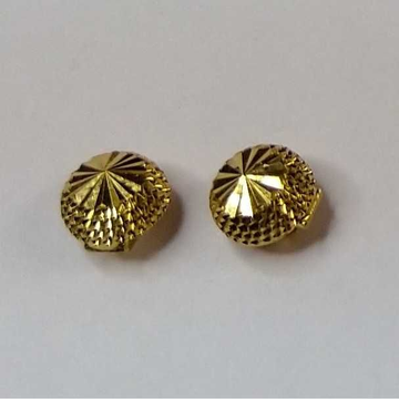 916 Gold Fancy Button Tops Earrings Akm-er-161 by 