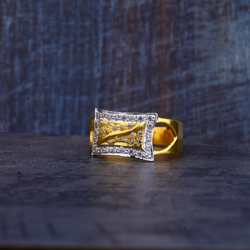 Mens 916 Cz Gold Ring-MR262