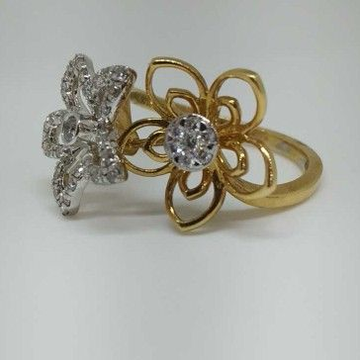 Real diamond Flower branded ladies ring by 