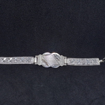 Silver Bracelet Single Piece Bracelet by Ghunghru Jewellers