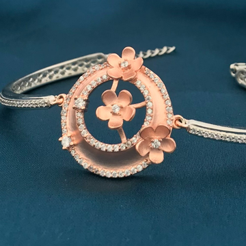 925 Silver Rose Gold Unique Ladies Kada by 
