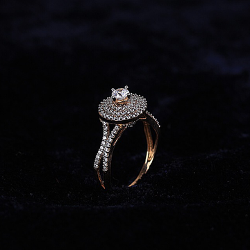 Gold with cz diamond ladies ring by 