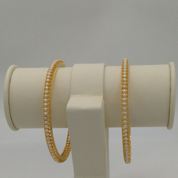Freshwater white button pearls bangles jbg0046