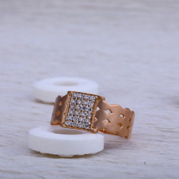 750 Rose Gold Cz Ring RMR29