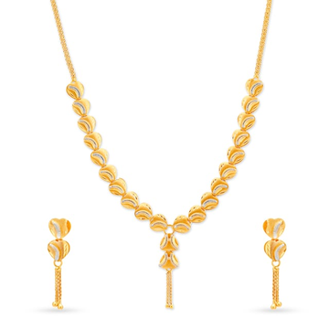 22k Gold Elite Design Necklace Set