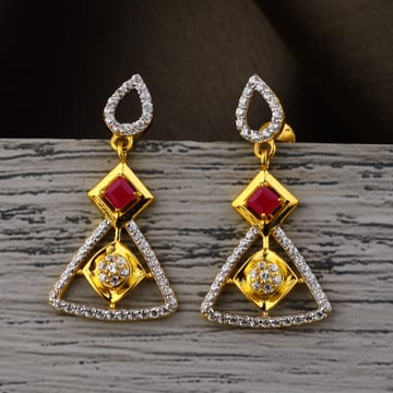 916 Gold Ladies Designer Jummar Earrings LJE489
