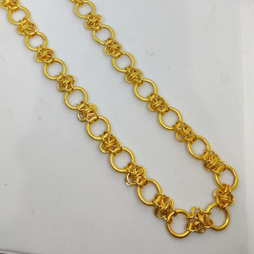 916 Gold Fancy Hollow Chain