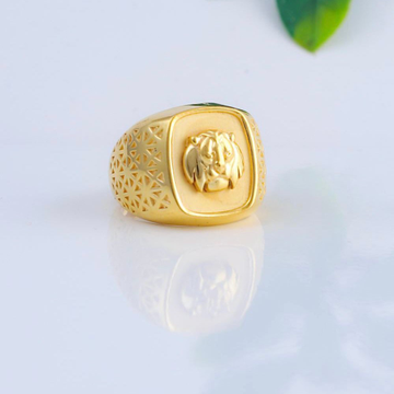 Gold Elegant Gents Ring by 