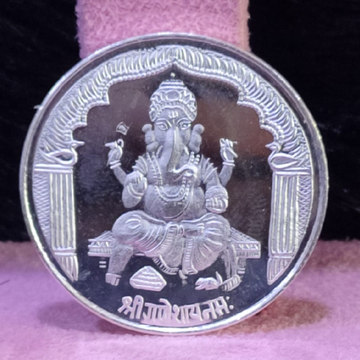 999 Silver Fifteen Gram Ganpati Silver Coin