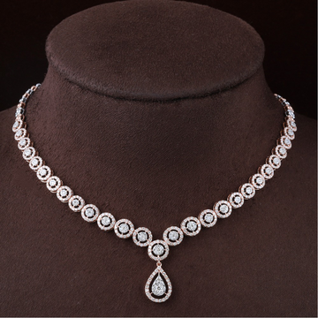 18KT Gold Designer Diamond Necklace by 