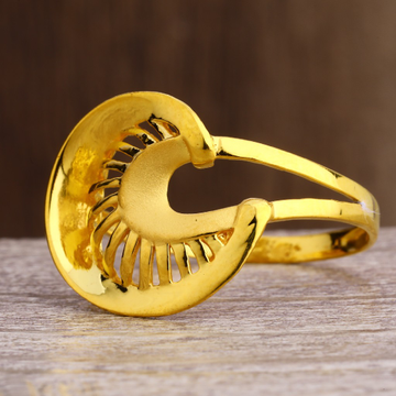 916 Gold  Women's Designer Plain Ring LPR245