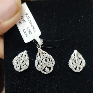 92.5 silver fancy ladies pendants set RH-PS223