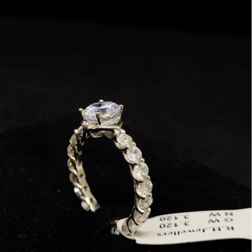 92.5 silver classical ladies diamonds rings RH_LR8...