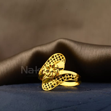 916 Gold Hallmark Fancy Ladies Plain Ring LPR576