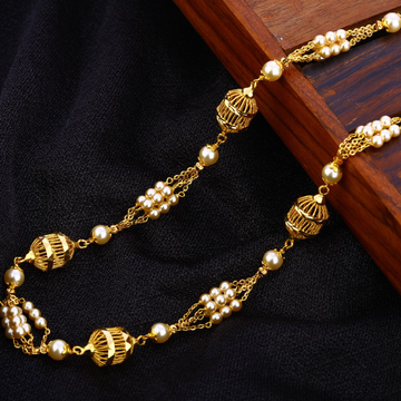 916 Gold Hallmark Exclusive Antique Chain Mala AC1...