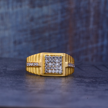 Mens Casting Gold Diamond 916 Ring-MR385