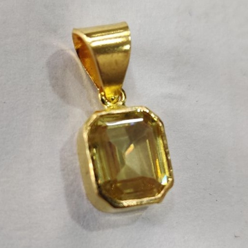 916 Gold Delicate Pukhraj Pendant PJ-11513 by 