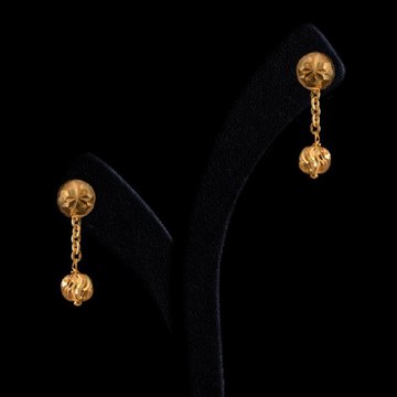 22KT/ 916 Gold handmade daily ware hanging earring... by 