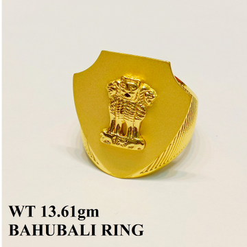 22K Bahubali Stamb Ring by 