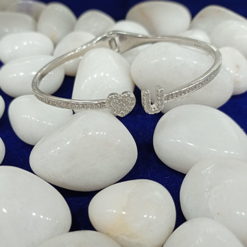 92.5 silver bracelet heart and u shape bracelet by Ghunghru Jewellers