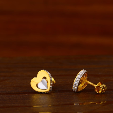 916 Gold Hallmark Fancy Ladies Tops Earrings LTE31...