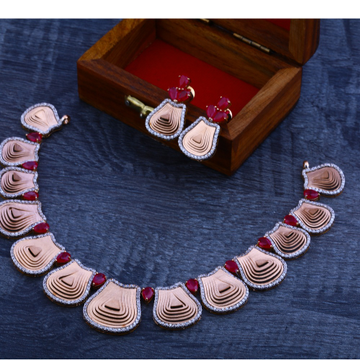 18ct  rose gold designer  necklace set  RN31
