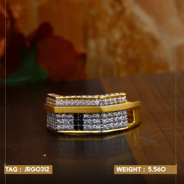 22k(916)Fancy Diamond Gents Ring by Sneh Ornaments