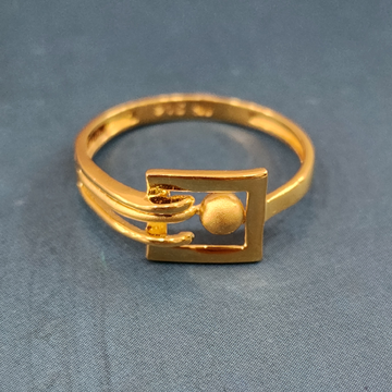 22k gold exclusive plain fancy ladies ring by 