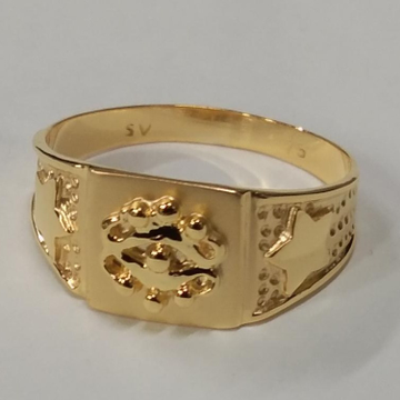 Gold antique gents ring by 