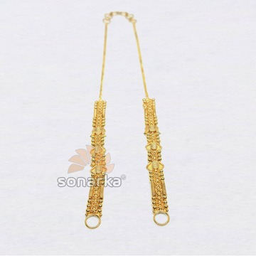 22k Hallmarked Yellow Gold Fancy Kanser Ear Chain... by 