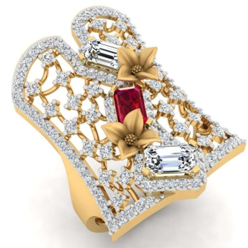 Cocktail ring red stone by 