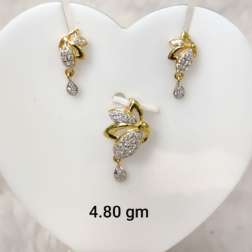Light weight daily wear Cz pendant set for women by 