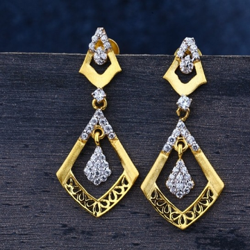 22 carat gold antique ladies earrings RH-LE630