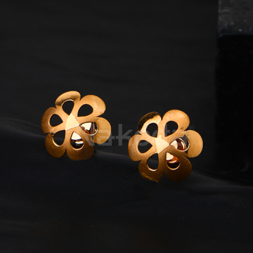 18CT Rose Gold Exclusive CZ Ladies Earring RE282