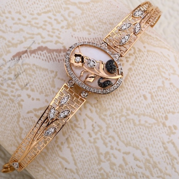18 carat rose gold kada bracelet RH-LB620