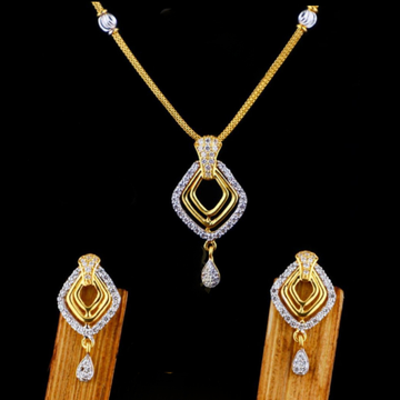 22k gold diamond Necklace set by 
