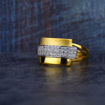 Mens Fancy Cz Gold Ring-MR185