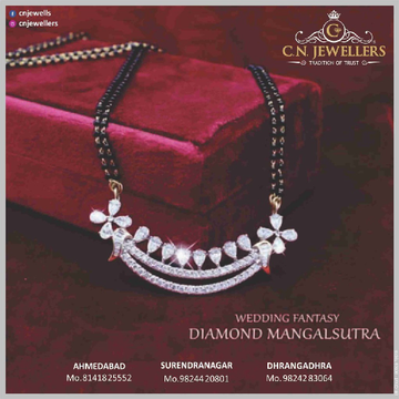MANGALSUTRA  CZ 18CT by 