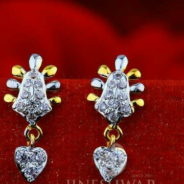 18kt Cz Gold Fancy Beby Tops ATG -0678