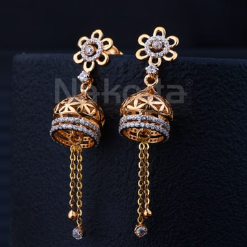 18KT Rose Gold Gorgeous Jummar Earring RE353