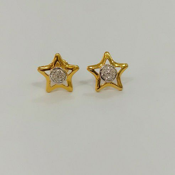 Gold Star earrings by S B ZAWERI