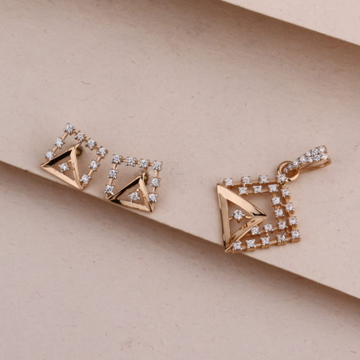 18KT Rose Gold Hallmark Delicate Ladies Pendant Se...