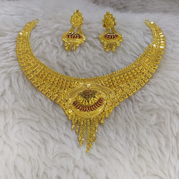 22kt Gold Necklace Set by 