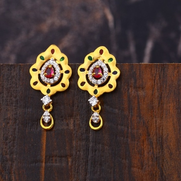 22 carat gold ladies earrings RH-LE968
