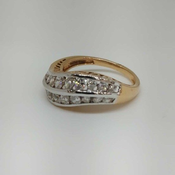 Real diamond rose gold ring by 
