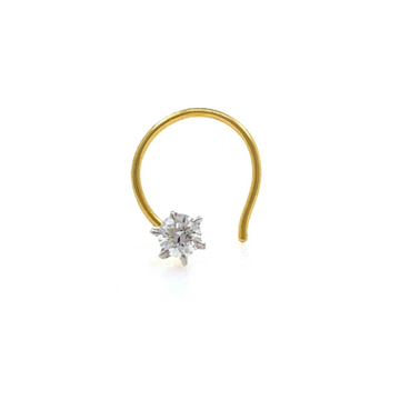 18kt / 750 yellow gold classic single 0.06 cts dia...