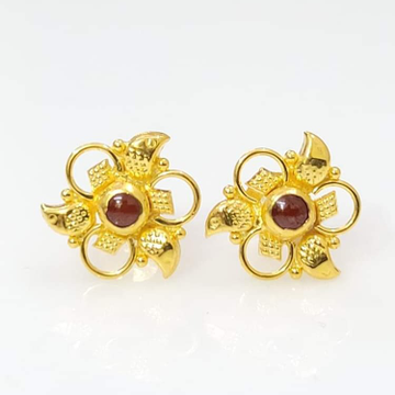 22k gold ladies earrings rh-le806