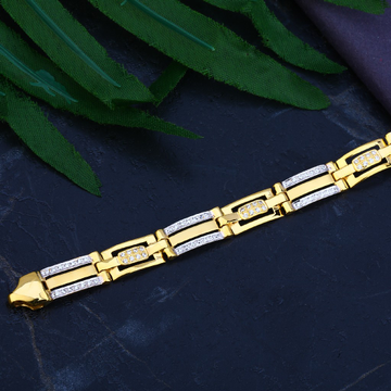 Mens 22K Gold Bracelet-MCB62